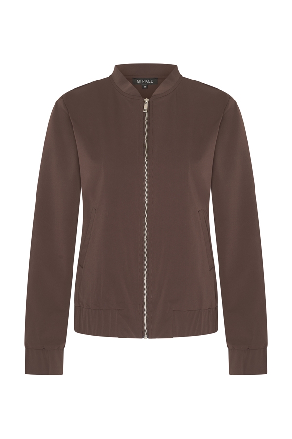 Mi Piace Dames Travel Bomber Jacket – Bruin