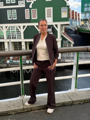Mi Piace Dames Travel- Broek Straight – Espresso (MP202136) (2)