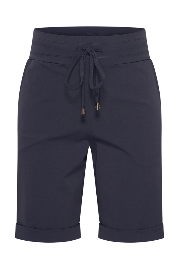 Mi Piace Dames Travel Bermuda Shorts - Donker Blauw (202423)