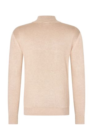 Mi Piace Pullover Zip (RM202017-1) – Beige 2