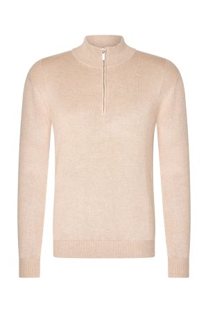 Mi Piace Pullover Zip (RM202017-1) – Beige