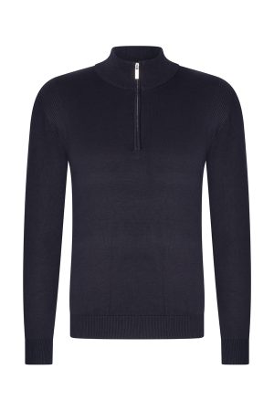 Mi Piace Pullover Zip (RM202017-1) – Donkerblauw