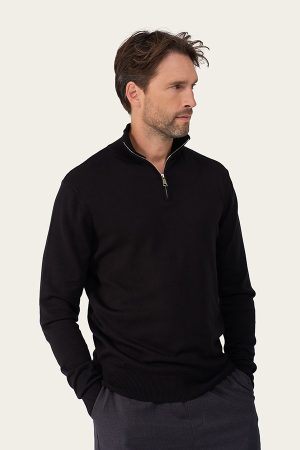 Mi Piace Pullover Zip (RM202017-1) – Zwart 3