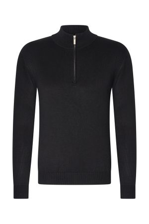 Mi Piace Pullover Zip (RM202017-1) – Zwart